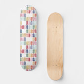 Helderkleurige Waterverf juwelen skateboard (Voorkant)