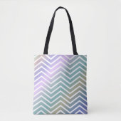 Helderkleurige zigzag tote bag (Voorkant)