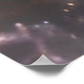 Helderkosmische nebula Roos bloesem Poster (Hoek)