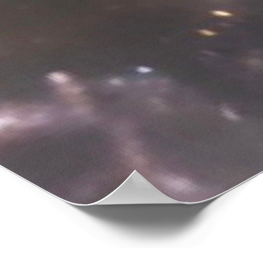 Helderkosmische nebula Roos bloesem Poster (Hoek)