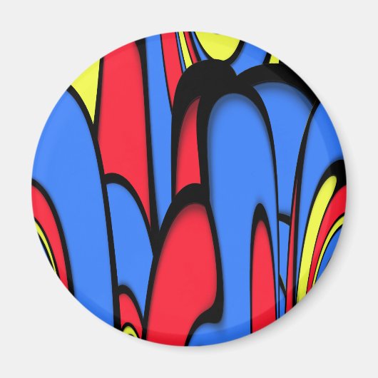 Helderkrachtige kleuren magneet (Voorkant)