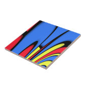 Helderkrachtige kleuren tegeltje (Zijkant)