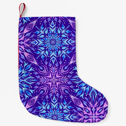 Helderkristalsnowschilfers, sierelementen kleine kerstsok (Voorkant)
