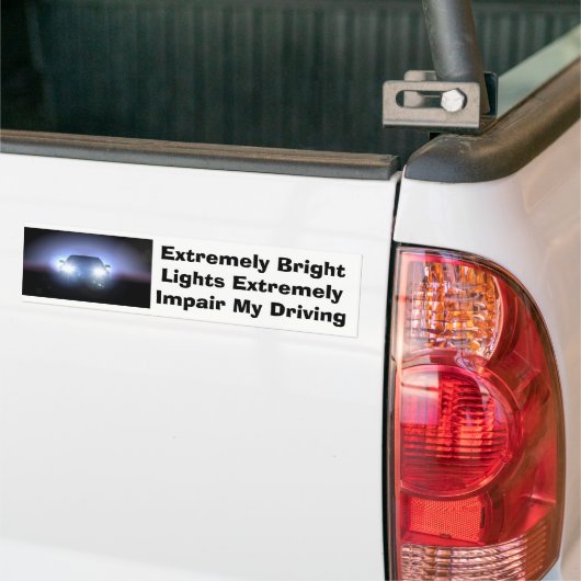 Helderlichte Bumpersticker (Op Truck)
