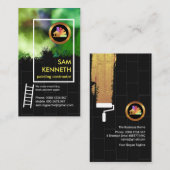 Helderlichte graffiti-muurschilder visitekaartje (Voorkant / Achterkant)