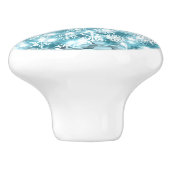 Helderlichte kerstboomfeestresser keramische knop (Zijkant)