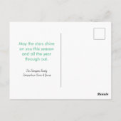 Helderlichte verlichte kerstbomen Briefkaart (Achterkant)