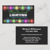 Helderlichte Visitekaartjes voor theatrische verli (Voorkant / Achterkant)