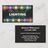 Helderlichte Visitekaartjes voor theatrische verli (Voorkant / Achterkant)