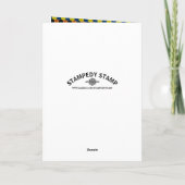 Helderlijk geometrisch patroon, hartelijk dank bedankkaart (Achterkant)