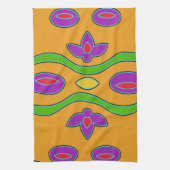 Helderlijk Oranje Abstract Theedoek (Verticaal)