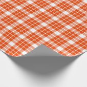 Helderlijk Oranje en wit geplakt omslagpapier Cadeaupapier (Hoek)