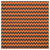 Helderlijk Oranje en zwart Chevron Pattern Stof (Swatch)