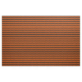 Helderlijk Oranje en zwart Chevron Pattern Stof (Fat Quarter)