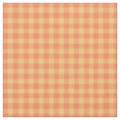 Helderlijk Oranje gele Check Gingham Pattern Fabri Stof (Close Up)