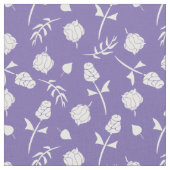 Helderlijk Paars en wit rosebud Floral Pattern Stof (Close Up)