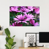 Helderlijk Paars ventilatorPoster Poster (Thuiskantoor)