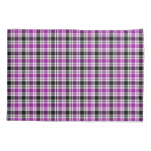 Helderlijk Paars, zwart en wit patroonpatroon Kussensloop (Achterkant)