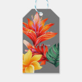 Helderlijk tropisch cadeaulabel (Voorkant)