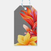 Helderlijk tropisch cadeaulabel (Achterkant)