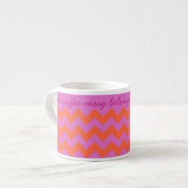 Heldermagenta en Oranje kazen Espresso Kop