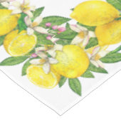 Heldermediterrane Siciliaanse Majolica-Tegel Lemon Tafelkleed (Gekanteld)