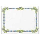 Heldermediterrane Siciliaanse Tegel Majolica-druiv Tafelkleed (Voorkant (Horizontaal))