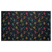 Heldermexicaanse florale schedel stof (Fat Quarter)