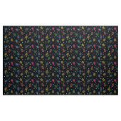 Heldermexicaanse florale schedel stof (Yard (91,4 cm))