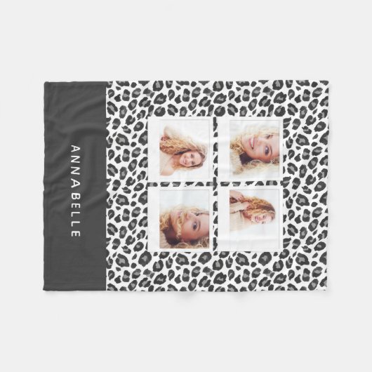 Heldermoderne  foto-dierafdrukken fleece deken (Voorkant (Horizontaal))