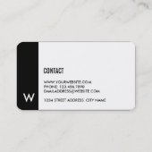 Heldermonogram Visitekaartjes (Achterkant)