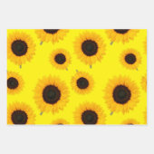 Heldermooie zonnebloemen inpakpapier vel (Voorkant 3)