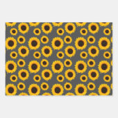 Heldermooie zonnebloemen inpakpapier vel (Voorkant 2)
