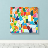 HeldermozaïekTegels Canvas Afdruk (Insitu (Houten vloer))