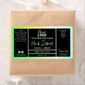 Helderneholografische groene haarserumlabels etiket (Insitu)