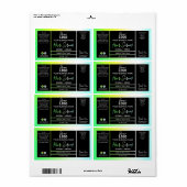 Helderneholografische groene haarserumlabels etiket (Full Sheet)