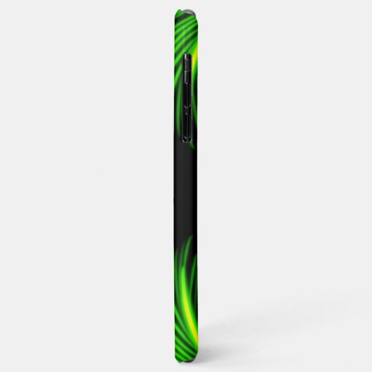 Helderneon Tropische palmboom Luchtpenseel Case-Mate iPhone Case (Achterkant/links)