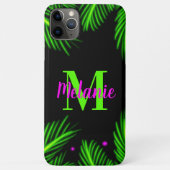 Helderneon Tropische palmboom Luchtpenseel Case-Mate iPhone Case (Achterkant)