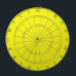 Helderneon Yellow Dart Board Dartbord<br><div class="desc">Dart Board met Bright Neon Yellow background gereed voor jouw tekst of afbeeldingen.</div>