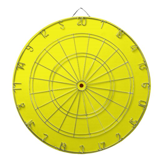Helderneon Yellow Dart Board Dartbord (Voorkant)