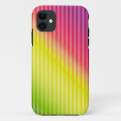 Helderneonfluorescerende gradiënt-regenboogombbole Case-Mate iPhone case (Achterkant)