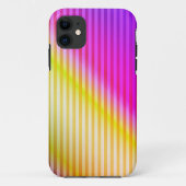 Helderneonfluorescerende gradiënt-regenboogombbole Case-Mate iPhone case (Achterkant)