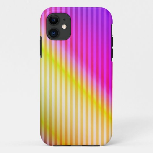 Helderneonfluorescerende gradiënt-regenboogombbole Case-Mate iPhone case (Achterkant)