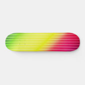 Helderneonfluorescerende gradiënt regenboogombre persoonlijk skateboard (Horizontaal)