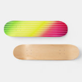 Helderneonfluorescerende gradiënt regenboogombre persoonlijk skateboard (Horizontaal)