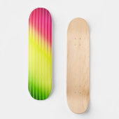 Helderneonfluorescerende gradiënt regenboogombre persoonlijk skateboard (Voorkant)