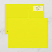 Helderneongele achtergrond op een briefkaart (Voorkant / Achterkant)