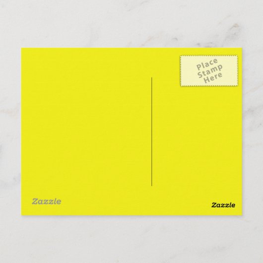 Helderneongele achtergrond op een briefkaart (Achterkant)