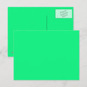 Helderneongroen Briefkaart (Voorkant / Achterkant)