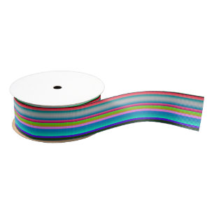 Helderneonregenboogstrips Grosgrain Lint